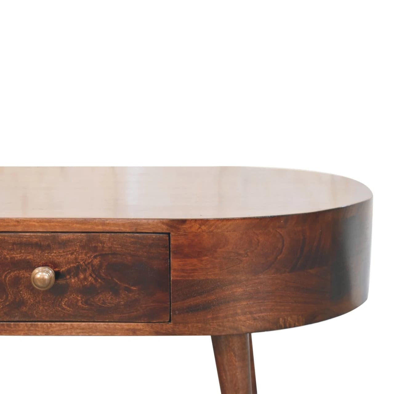 California Walnut Rounded Coffee Table - Coffee tables, photo 4 of 9