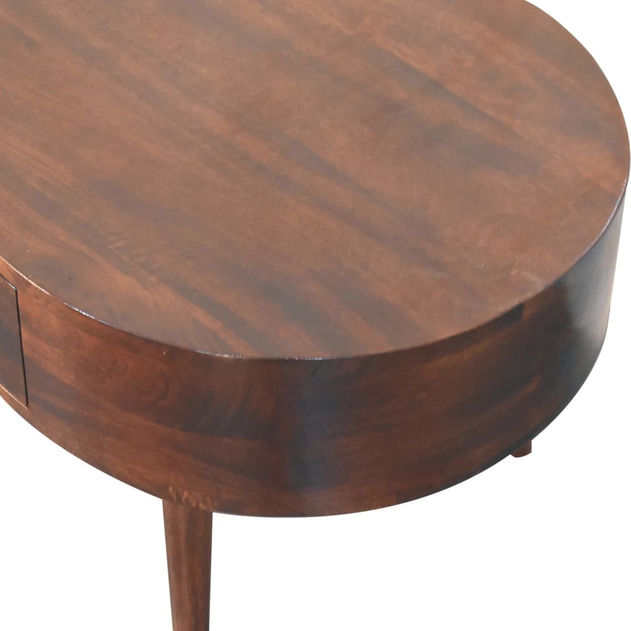 California Walnut Rounded Coffee Table - Coffee tables, photo 6 of 9