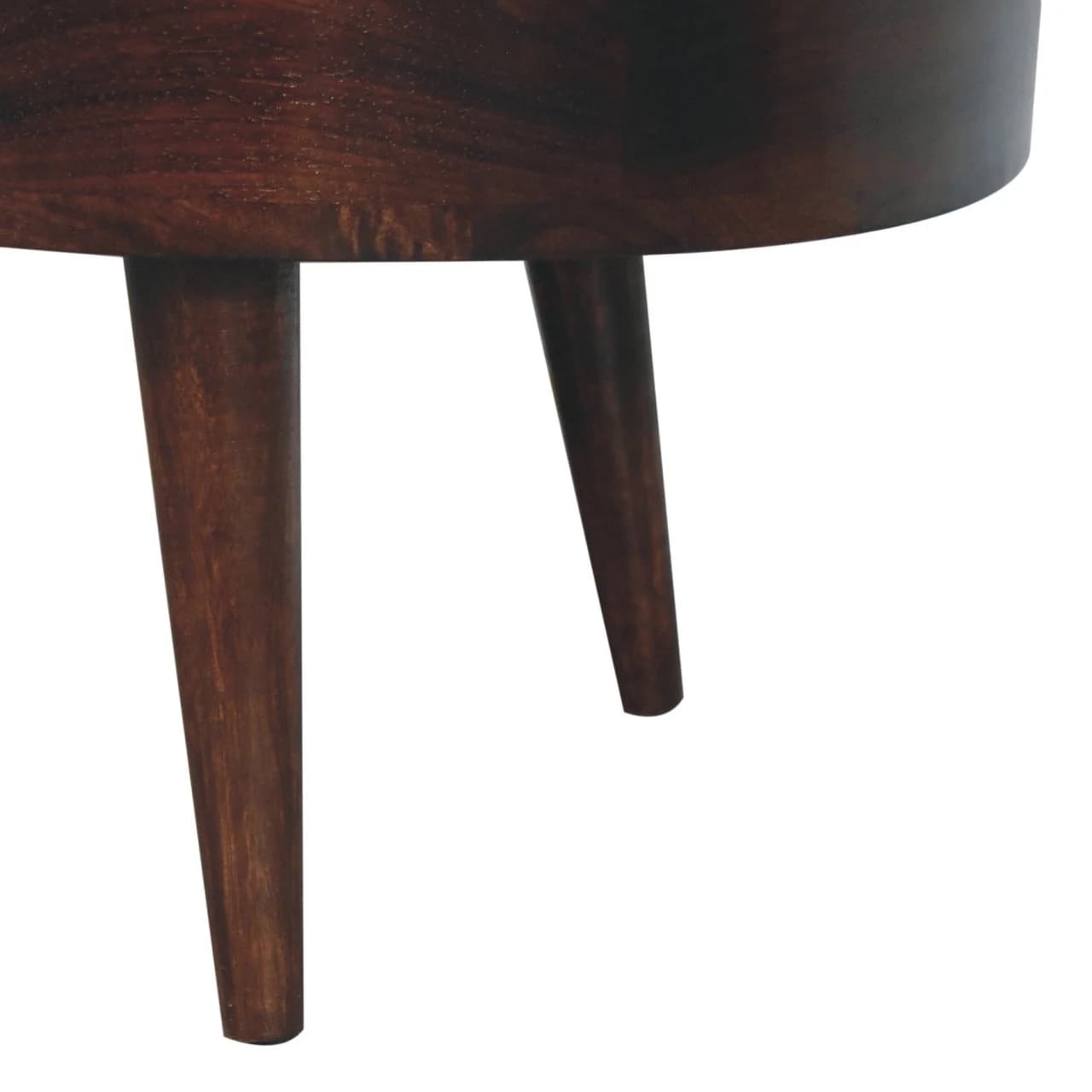 California Walnut Rounded Coffee Table - Coffee tables, photo 7 of 9