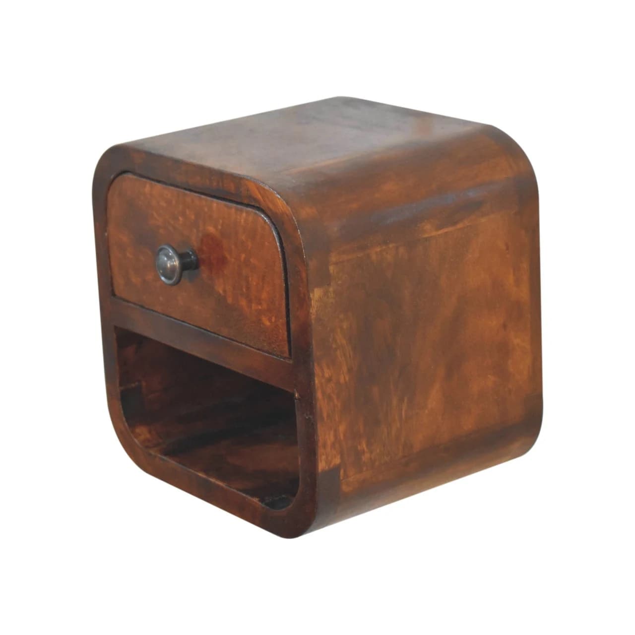 Extra Mini Curved Chestnut Bedside with Open Slot - Bedside tables, photo 4 of 10