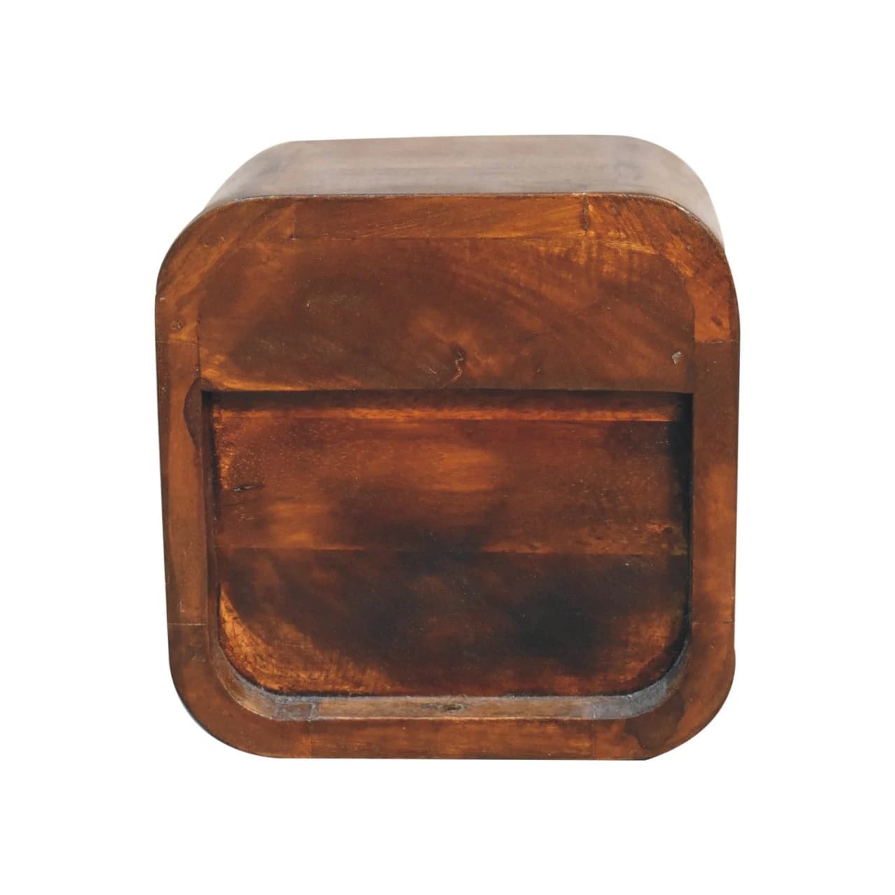 Extra Mini Curved Chestnut Bedside with Open Slot - Bedside tables, photo 9 of 10