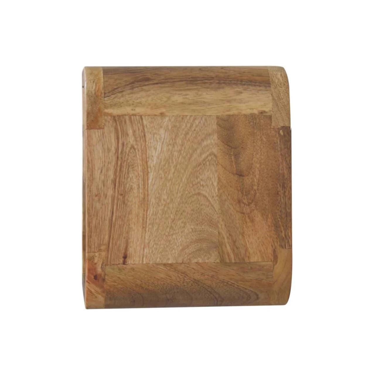 Extra Mini Wall Mounted Curved Oak-ish Bedside with Open Slot - Bedside tables, photo 8 of 9