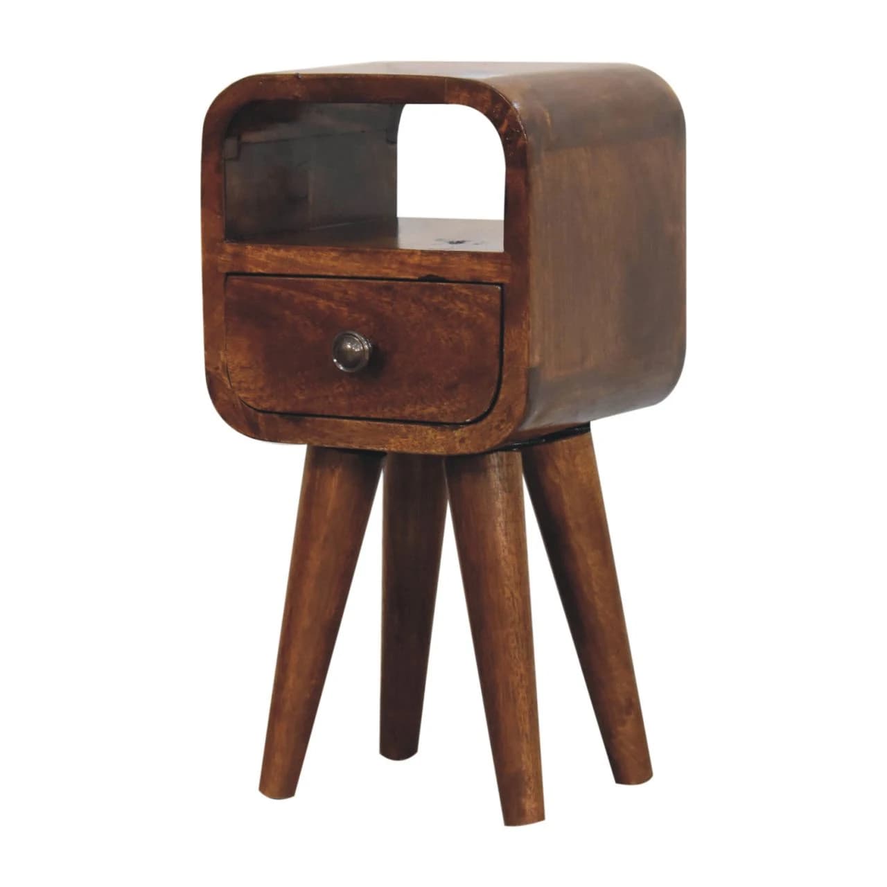 Extra Mini Chestnut Curve Open Slot Bedside - Bedside tables, photo 2 of 9