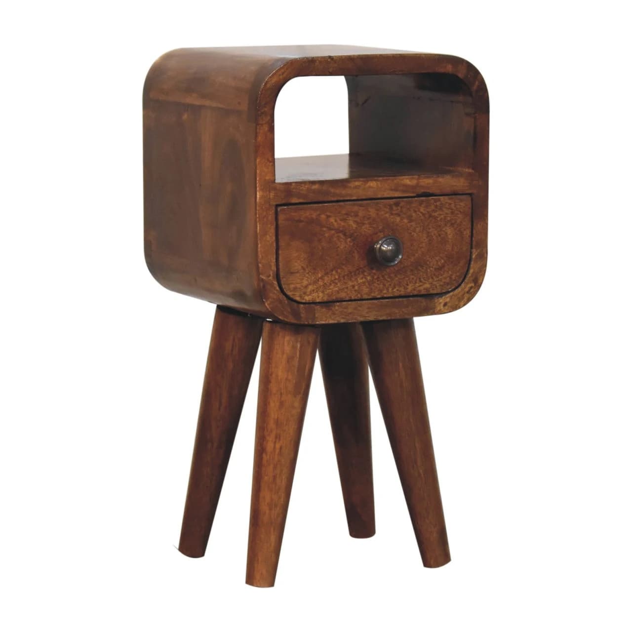 Extra Mini Chestnut Curve Open Slot Bedside - Bedside tables, photo 3 of 9