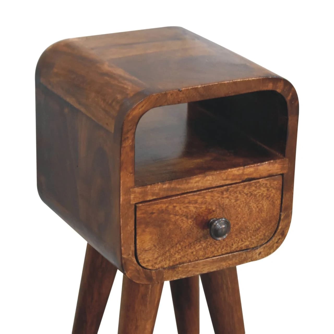 Extra Mini Chestnut Curve Open Slot Bedside - Bedside tables, photo 5 of 9