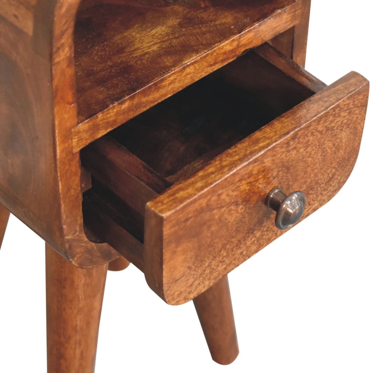 Extra Mini Chestnut Curve Open Slot Bedside - Bedside tables, photo 6 of 9