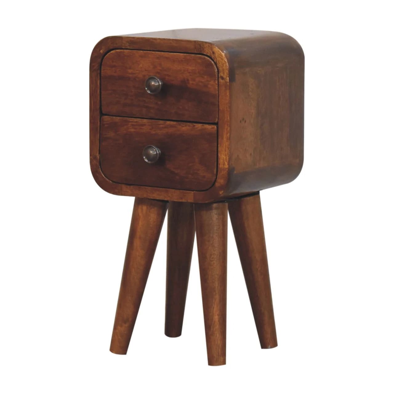 Extra Mini Curved Chestnut Bedside - Bedside tables, photo 2 of 9