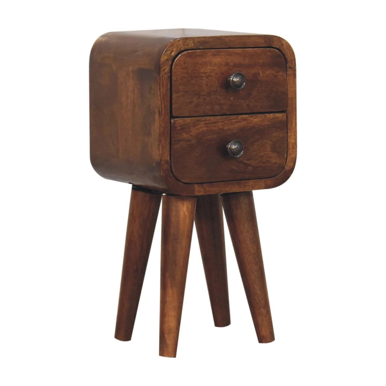 Extra Mini Curved Chestnut Bedside - Bedside tables, photo 3 of 9