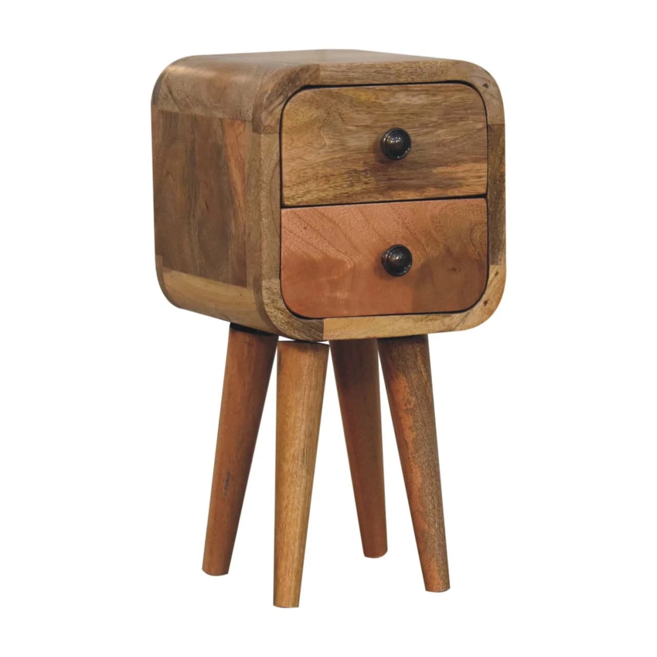 Extra Mini Curved Oak-ish Bedside - Bedside tables, photo 3 of 9