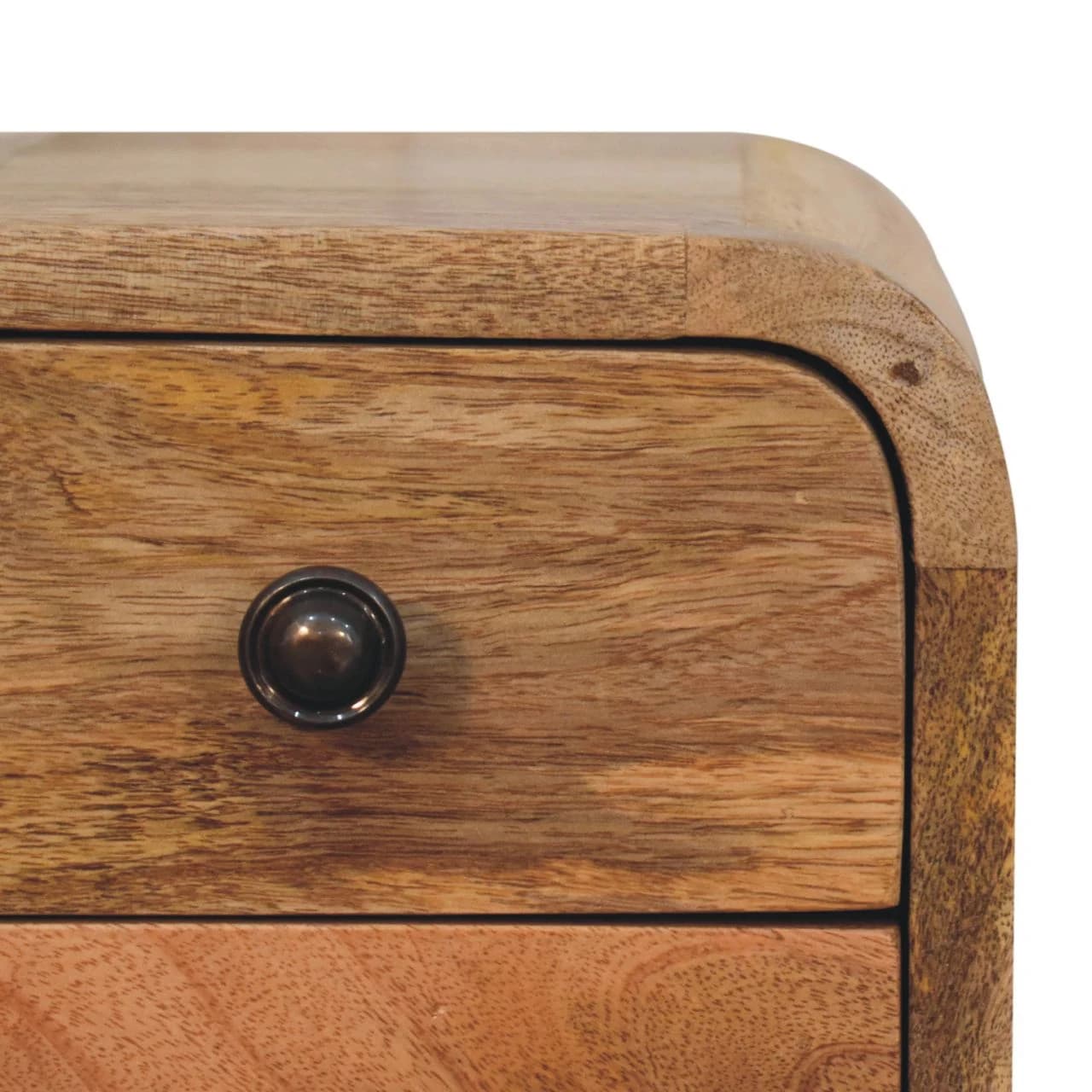 Extra Mini Curved Oak-ish Bedside - Bedside tables, photo 4 of 9