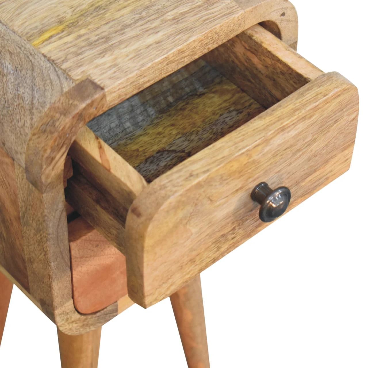 Extra Mini Curved Oak-ish Bedside - Bedside tables, photo 6 of 9