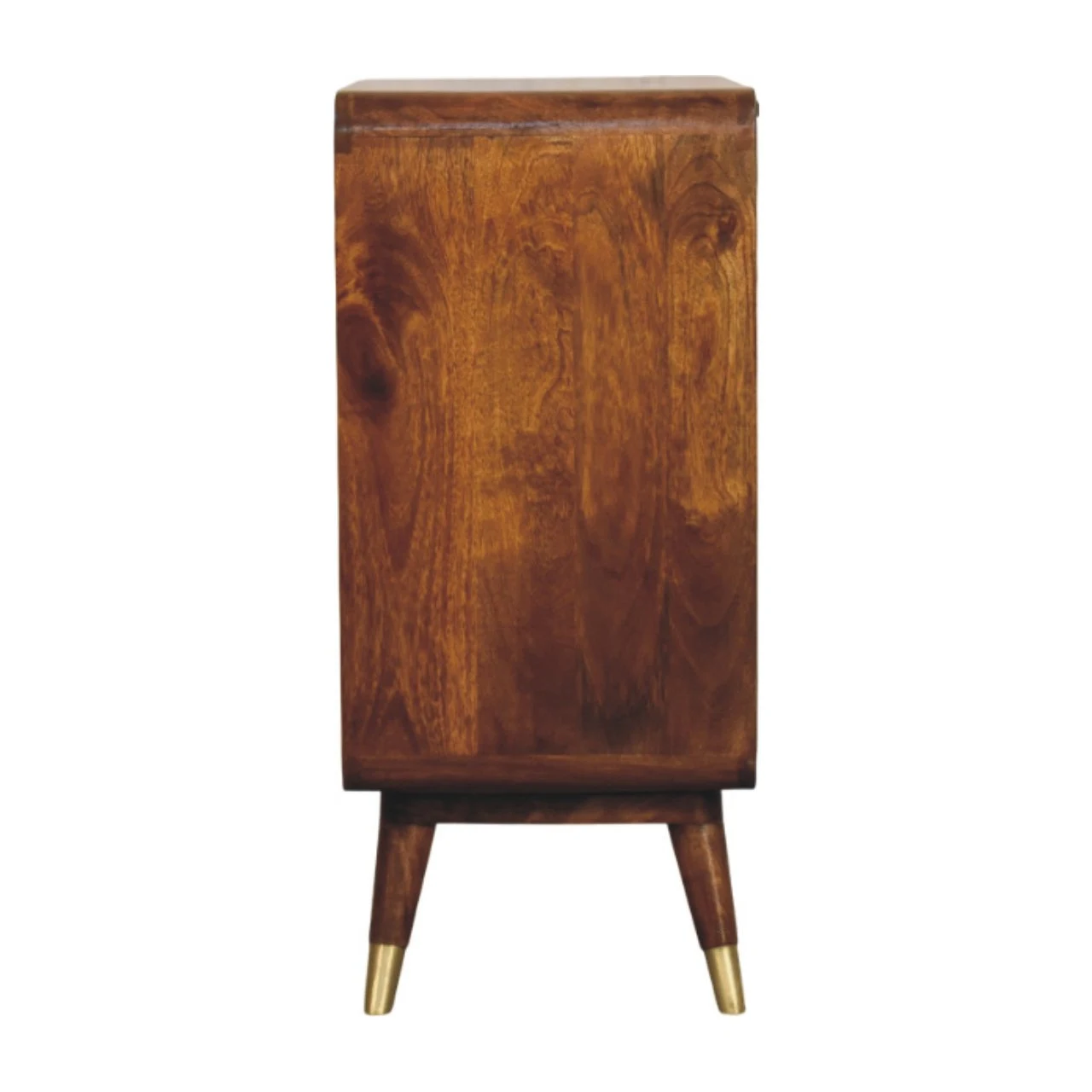 Avora Brass Embossed 2 Door Chestnut Cabinet - Cabinets, photo 8 of 9
