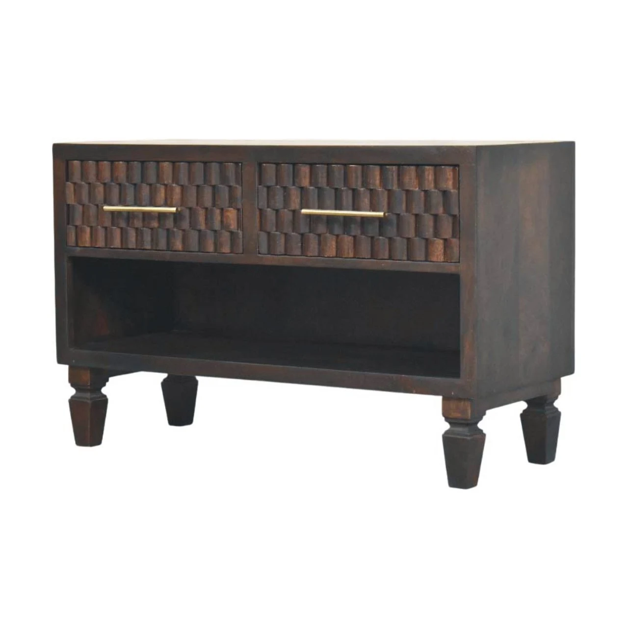 Cadiz Carved Shoe Storage Bench - Benches, photo 2 of 9