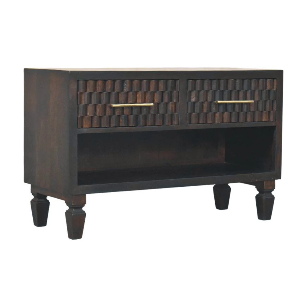 Cadiz Carved Shoe Storage Bench - Benches, photo 3 of 9