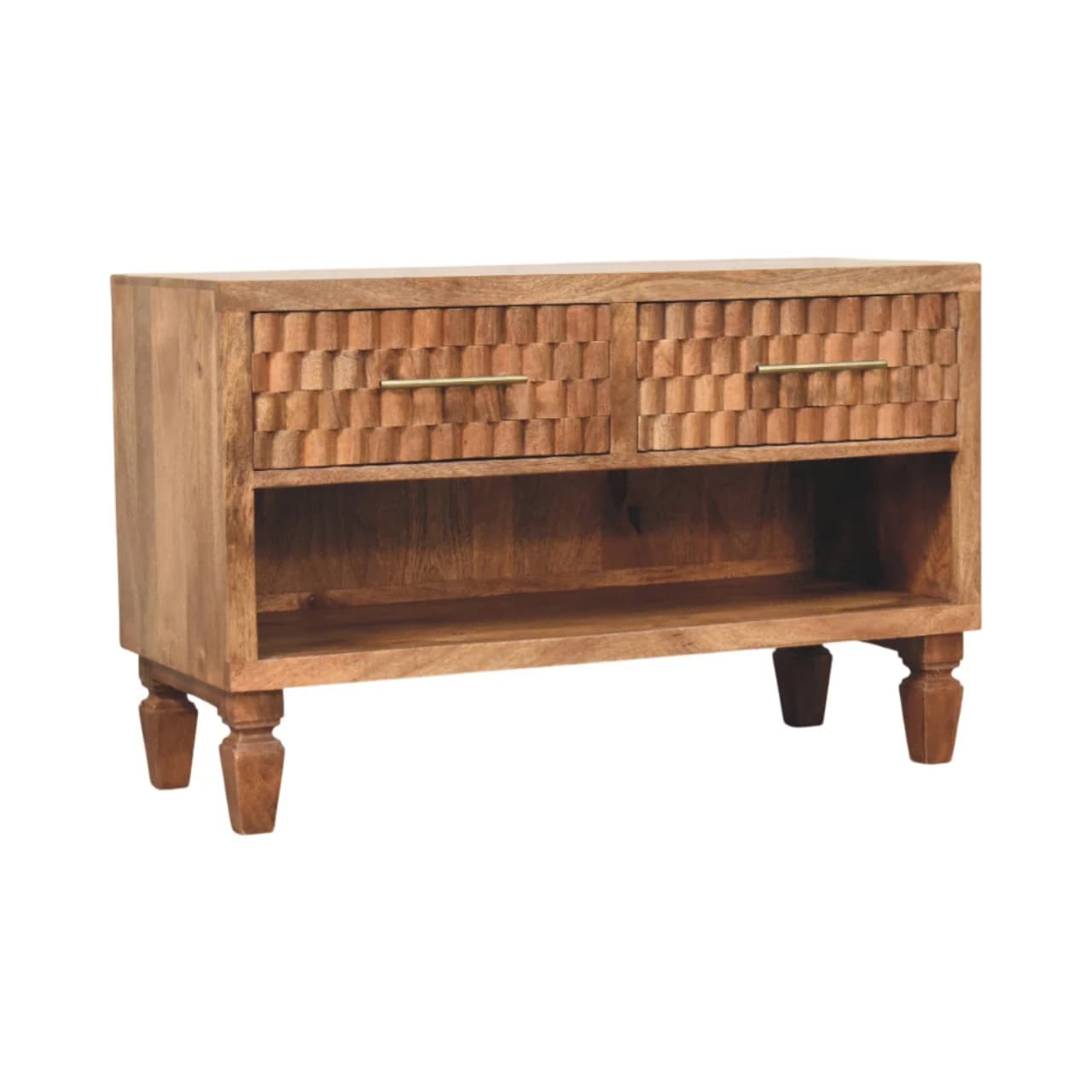 Cadiz Carved Entryway Shoe Cabinet - Cabinets, photo 2 of 8