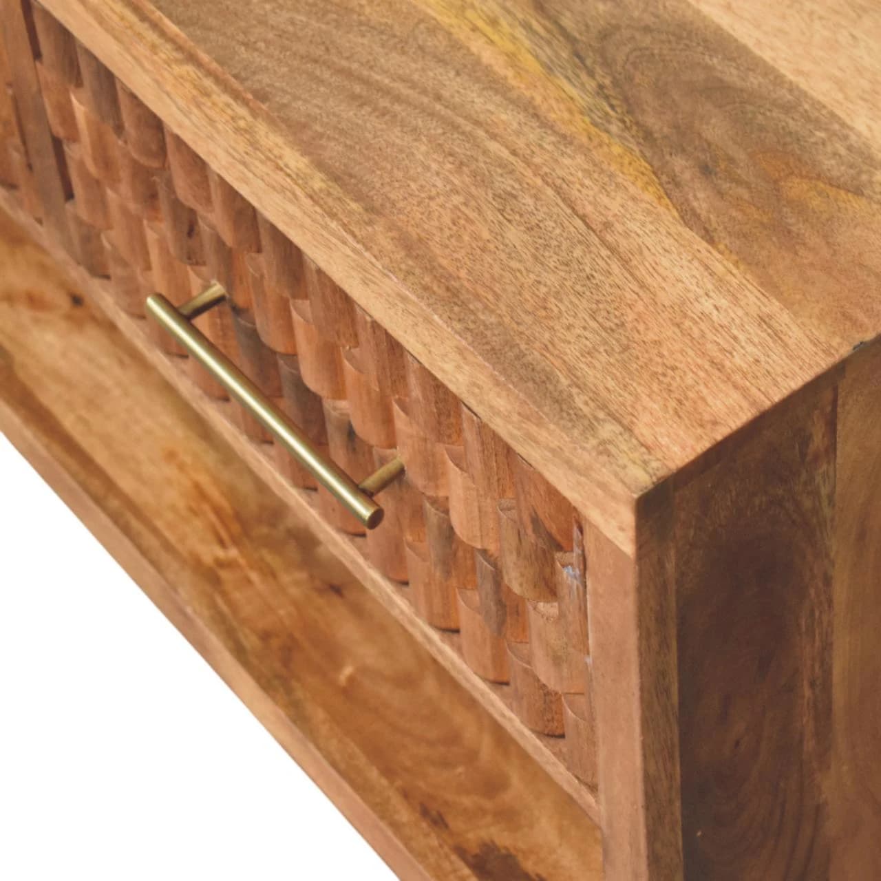 Cadiz Carved Entryway Shoe Cabinet - Cabinets, photo 4 of 8