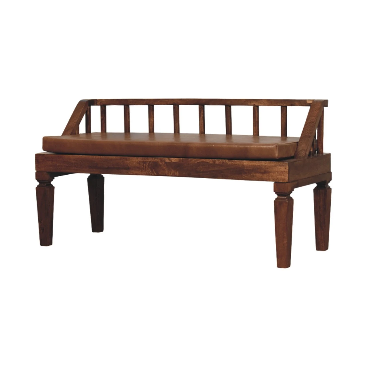 Bordeaux Leather Bench - Benches, photo 3 of 10