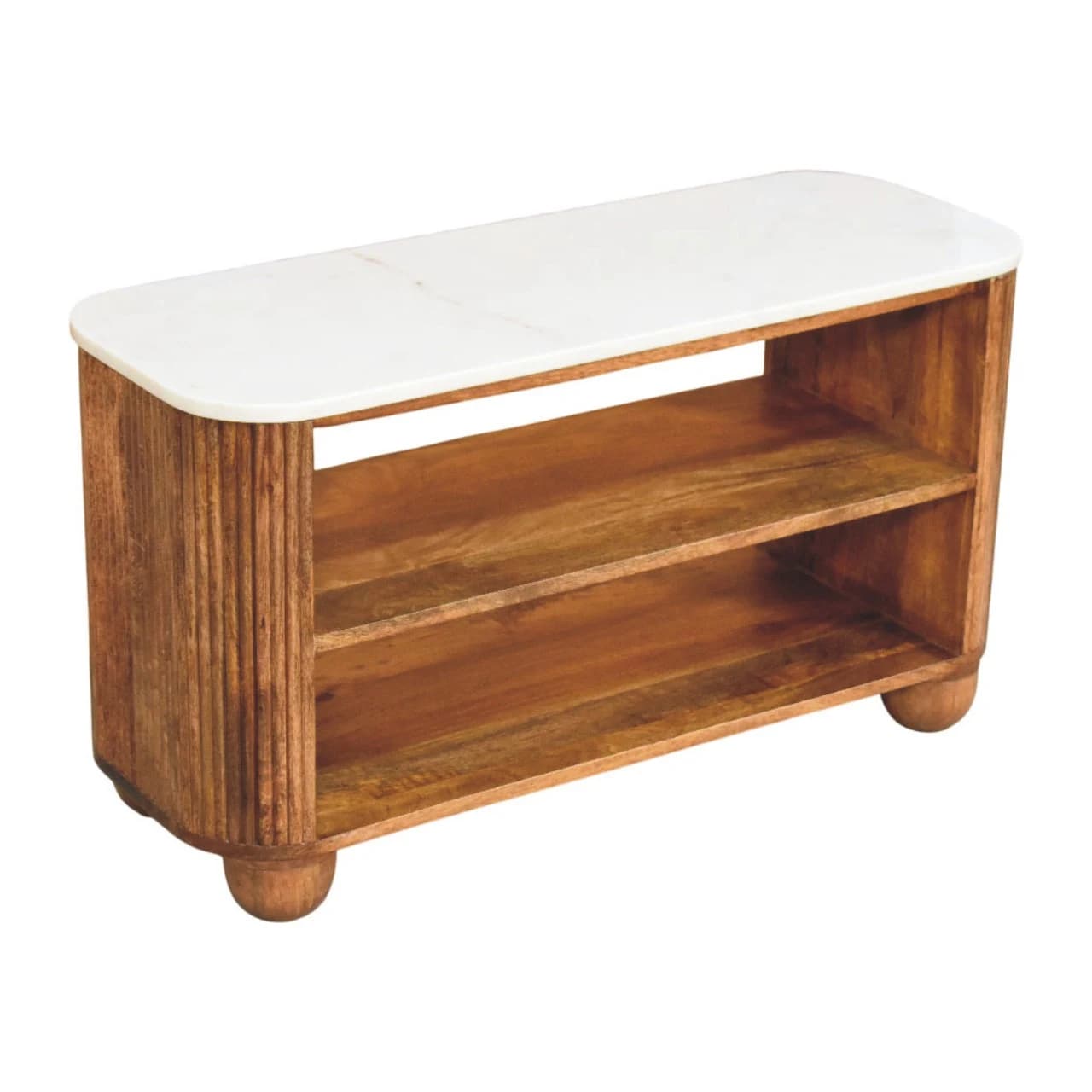 Beaumont Marble Shoe Bench - Benches, photo 6 of 8