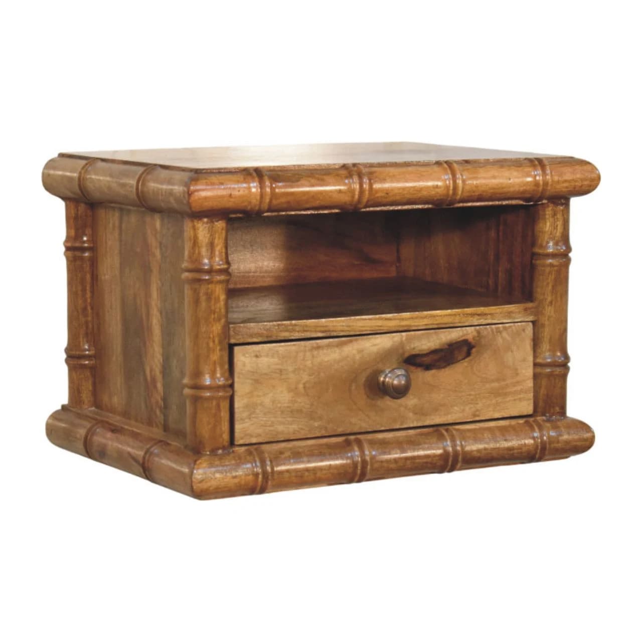 Bamboo Open Bedside in Amber Oak Finish - Bedside tables, photo 4 of 10