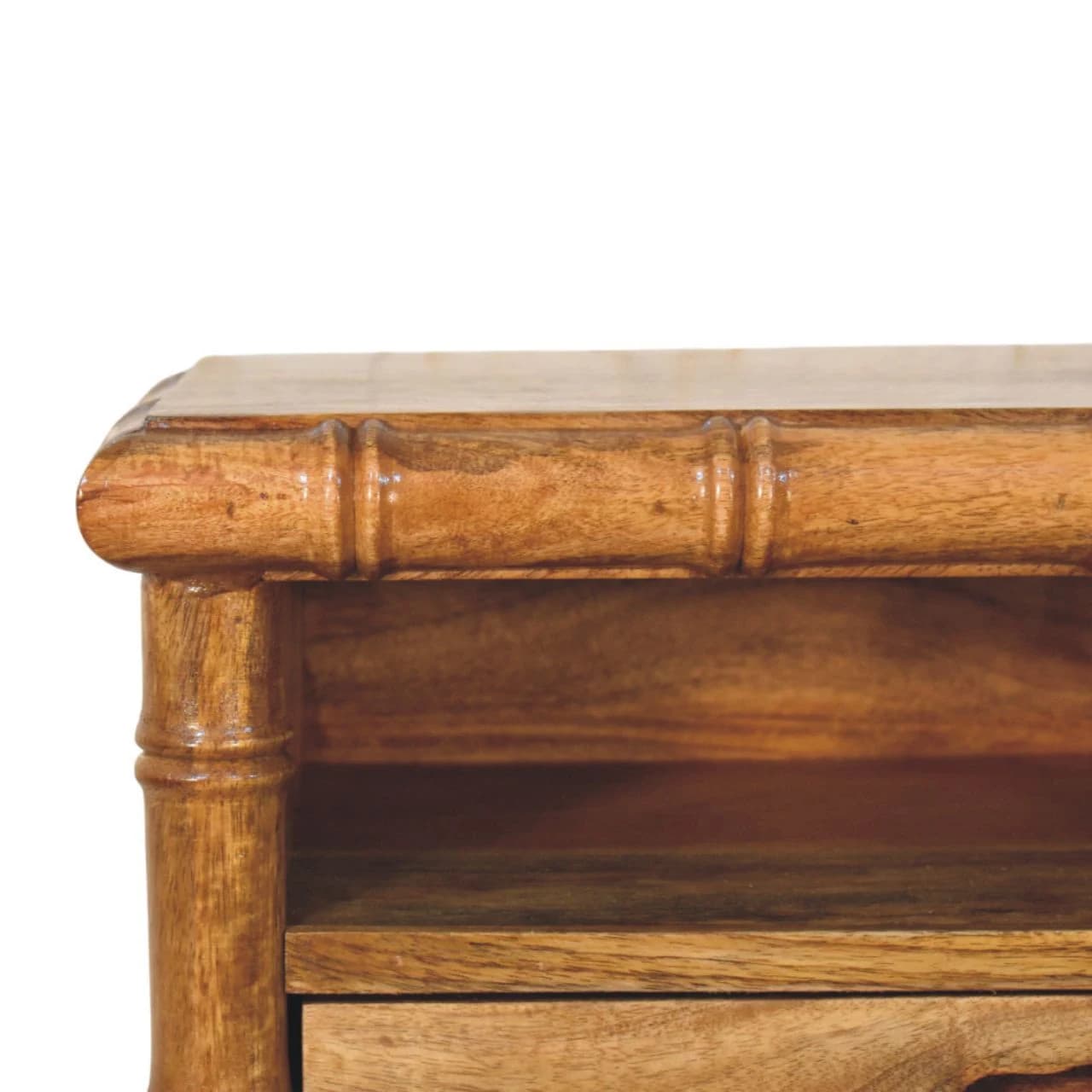 Bamboo Open Bedside in Amber Oak Finish - Bedside tables, photo 5 of 10
