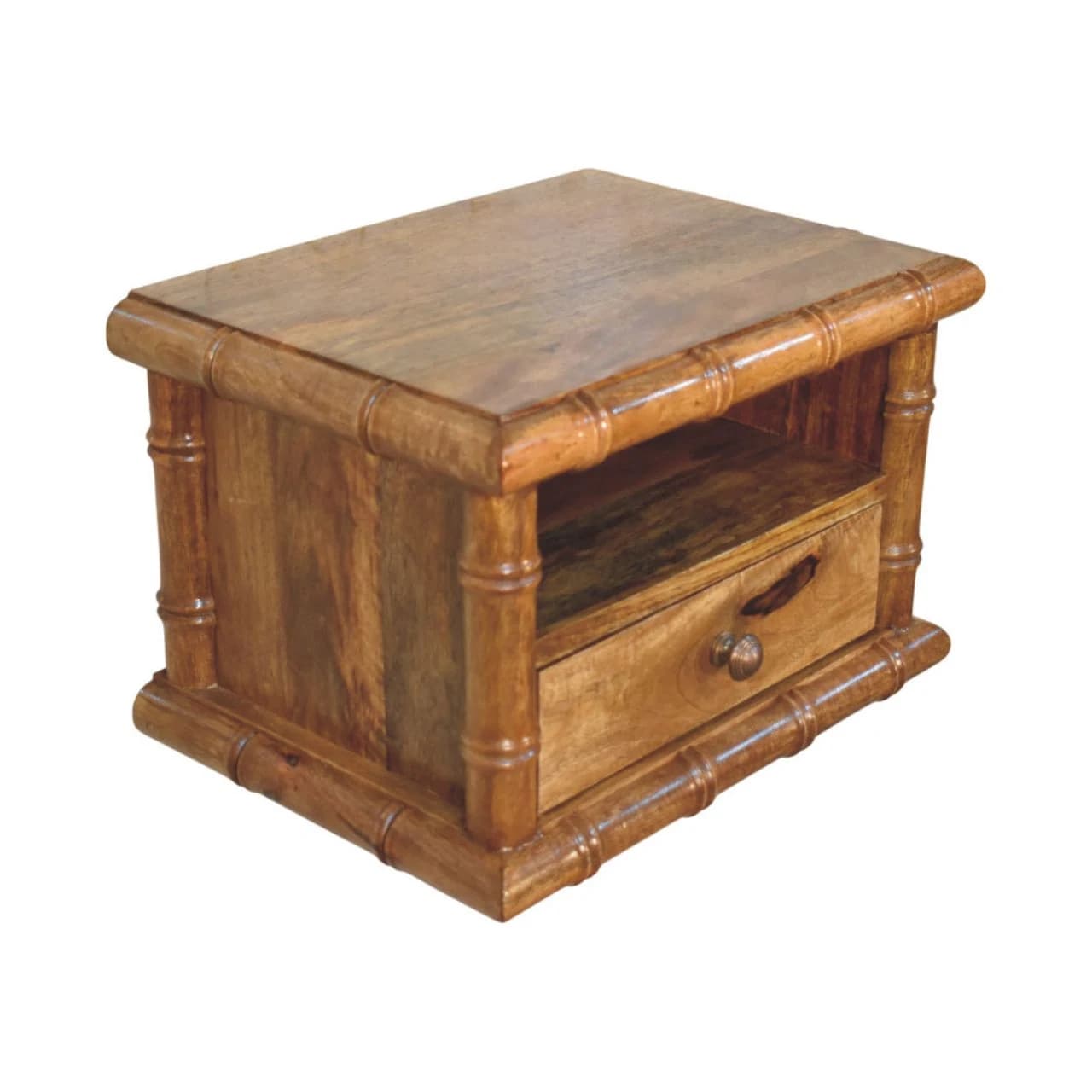 Bamboo Open Bedside in Amber Oak Finish - Bedside tables, photo 6 of 10