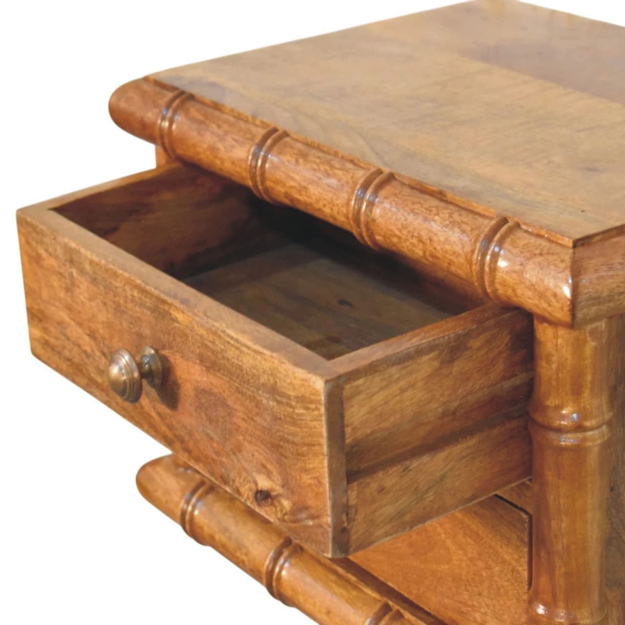 Bamboo Bedside in Amber Oak Finish - Bedside tables, photo 7 of 10