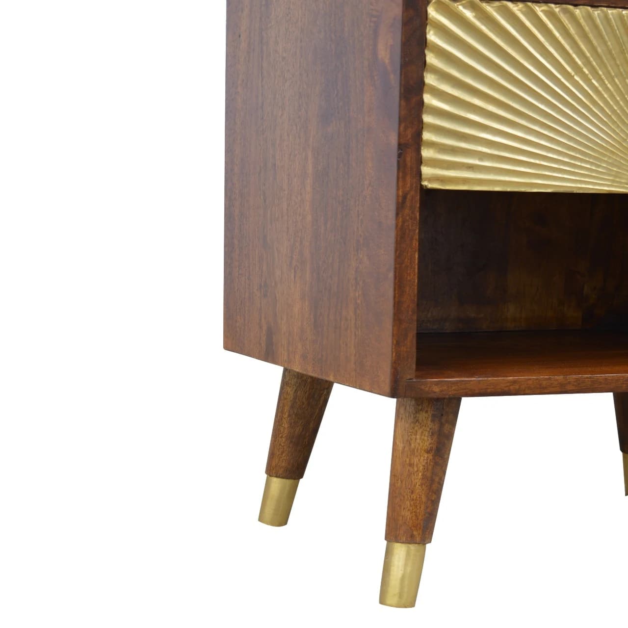 Manila Gold One Drawer Bedside - Bedside tables, photo 5 of 9