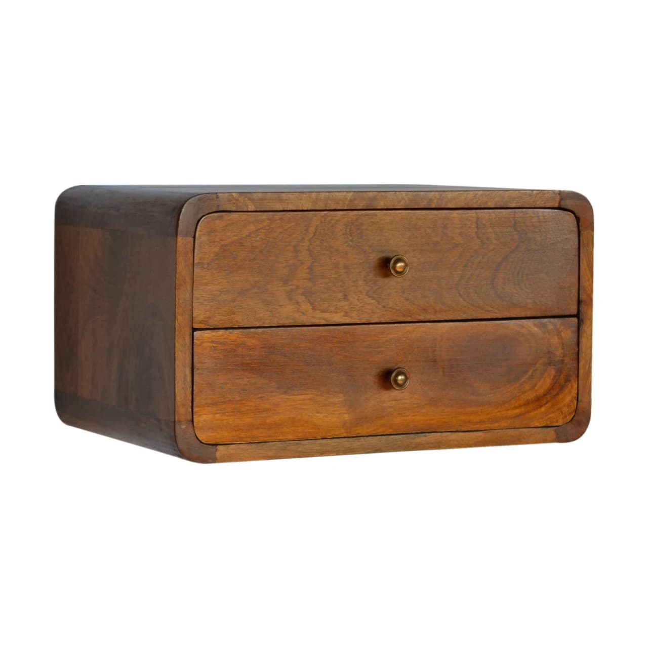 Floating Curved Chestnut Bedside - Bedside tables, photo 2 of 9