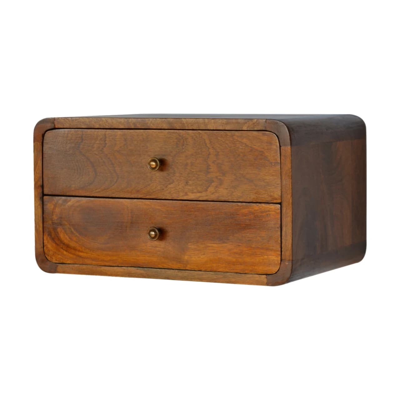 Floating Curved Chestnut Bedside - Bedside tables, photo 3 of 9
