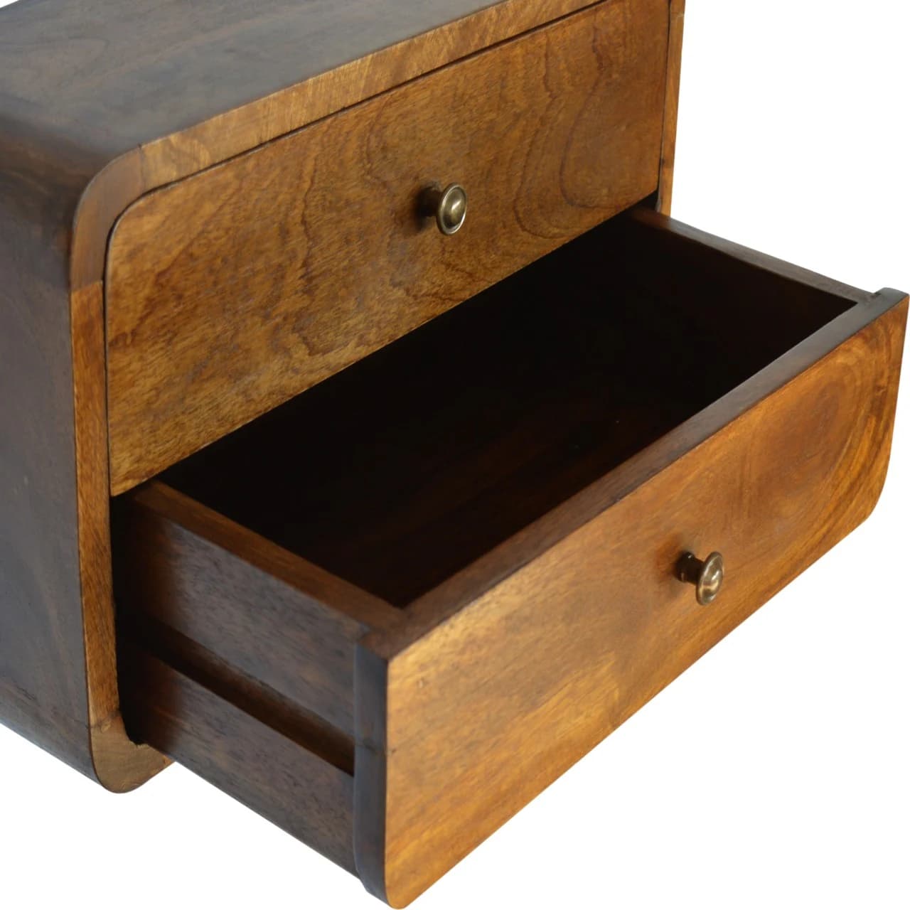 Floating Curved Chestnut Bedside - Bedside tables, photo 5 of 9