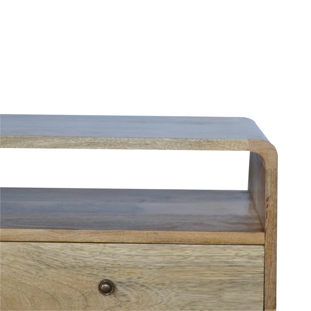 Curved Oak-ish Media Unit - TV & media units, photo 6 of 9