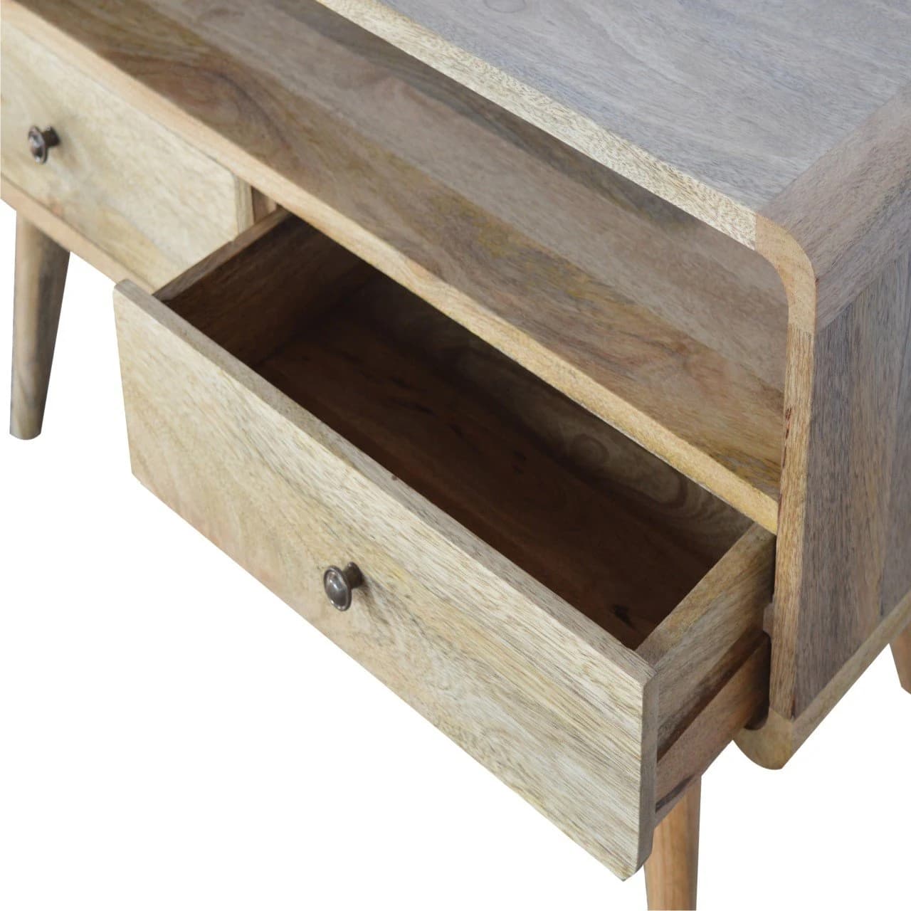 Curved Oak-ish Media Unit - TV & media units, photo 5 of 9