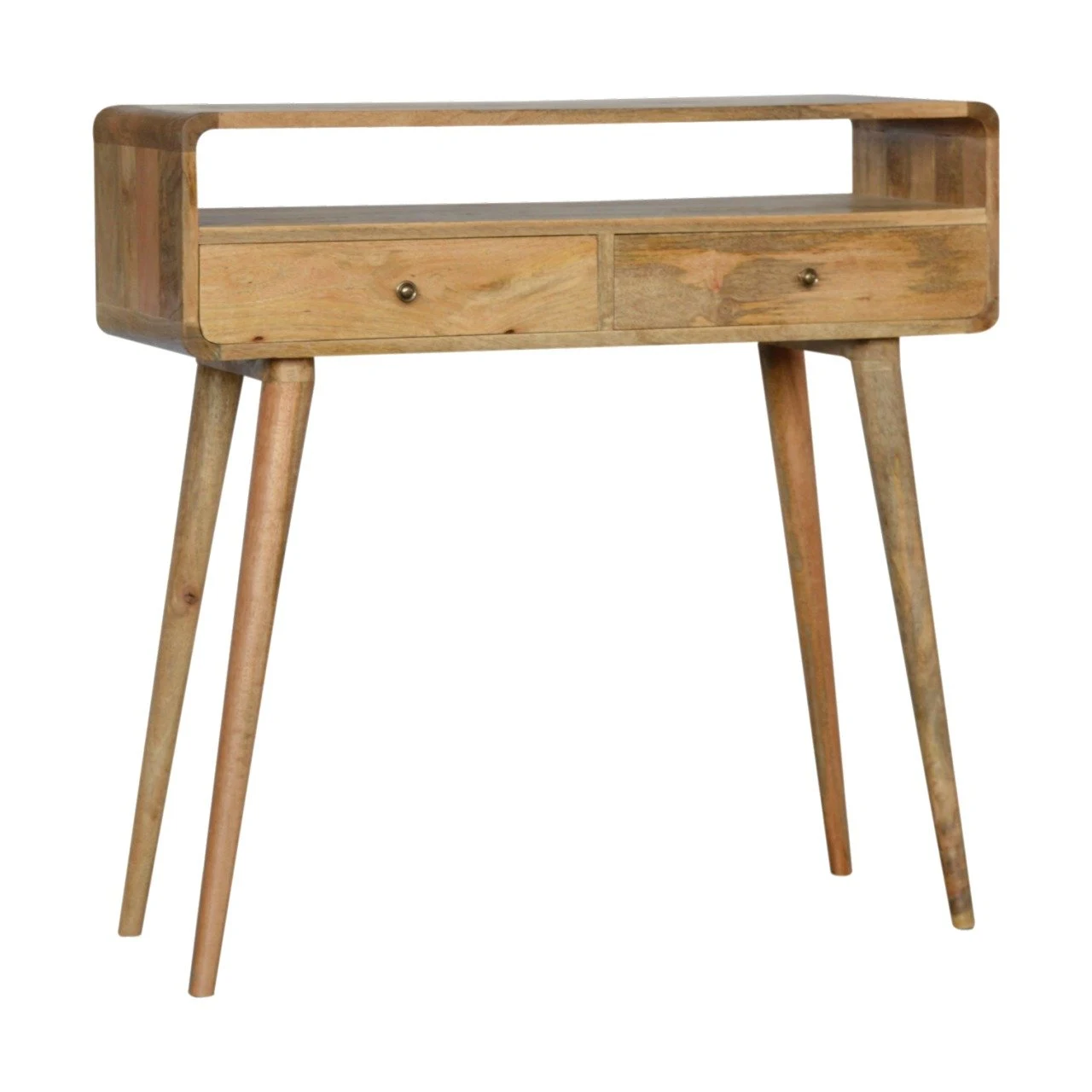 Curved Oak-ish Console Table - Console tables, photo 3 of 9