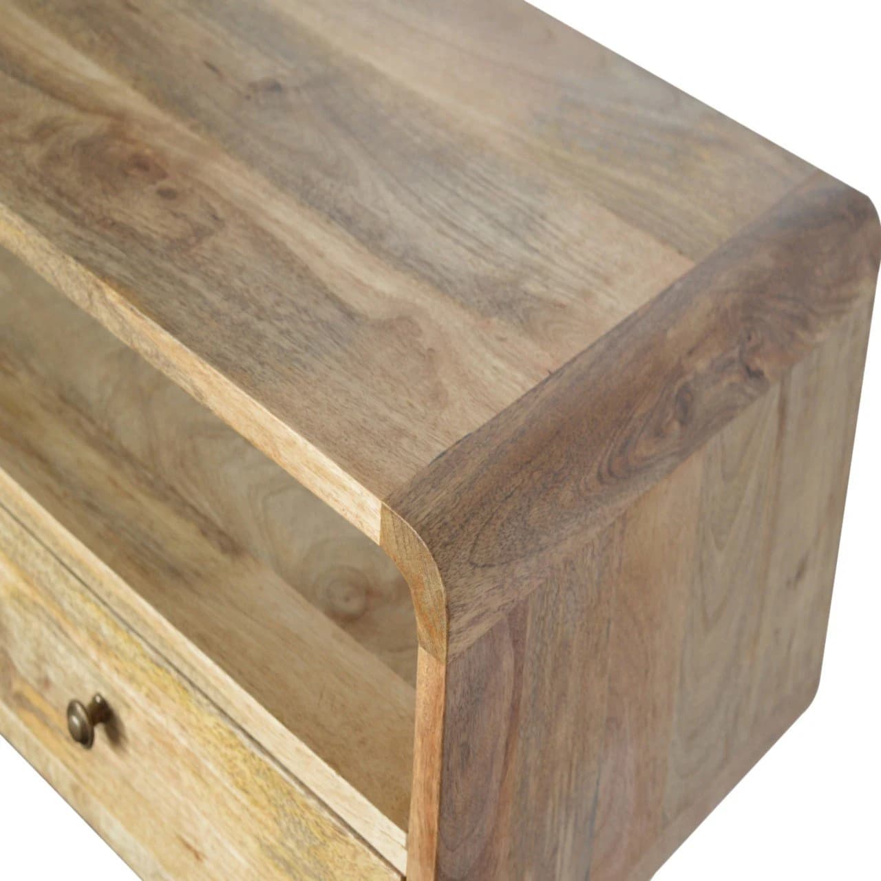 Curved Oak-ish Console Table - Console tables, photo 6 of 9