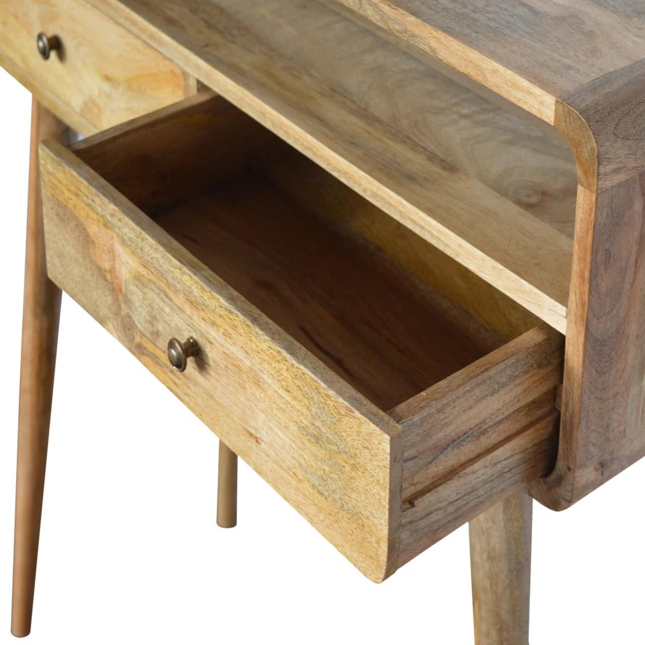 Curved Oak-ish Console Table - Console tables, photo 5 of 9
