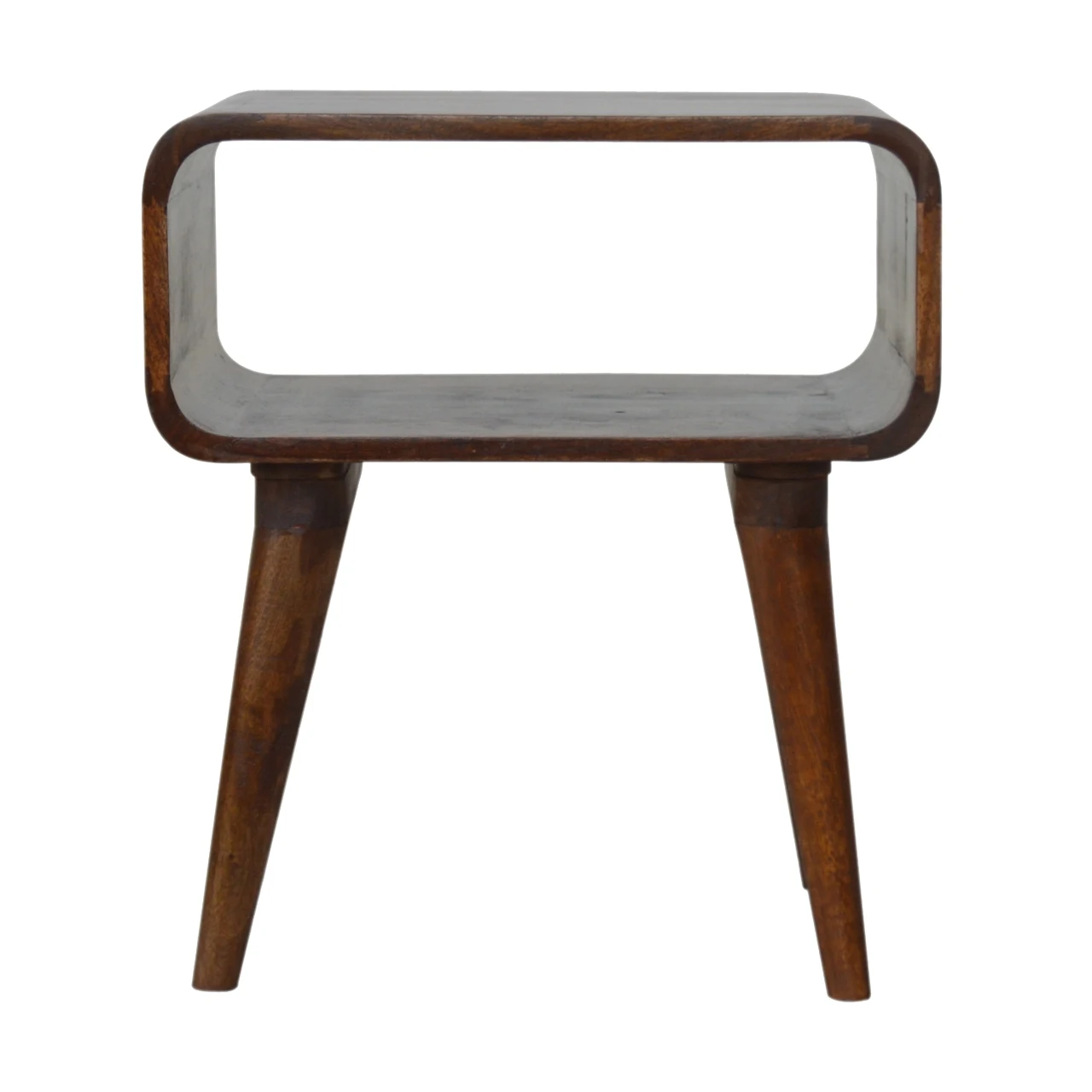 Curved Open Chestnut Bedside - Bedside tables, photo 2 of 10