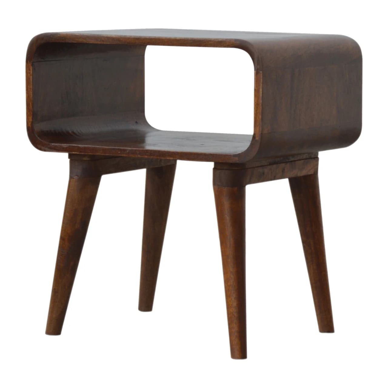 Curved Open Chestnut Bedside - Bedside tables, photo 3 of 10