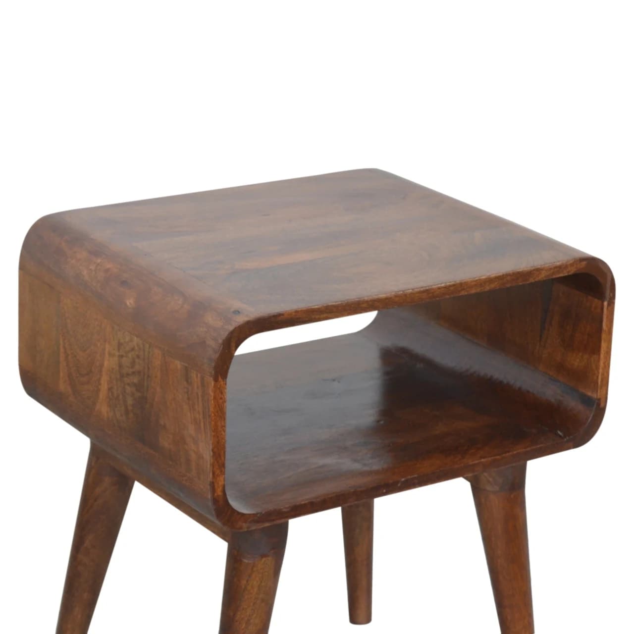 Curved Open Chestnut Bedside - Bedside tables, photo 5 of 10