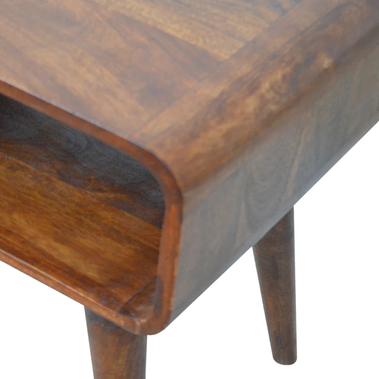 Curved Open Chestnut Bedside - Bedside tables, photo 9 of 10