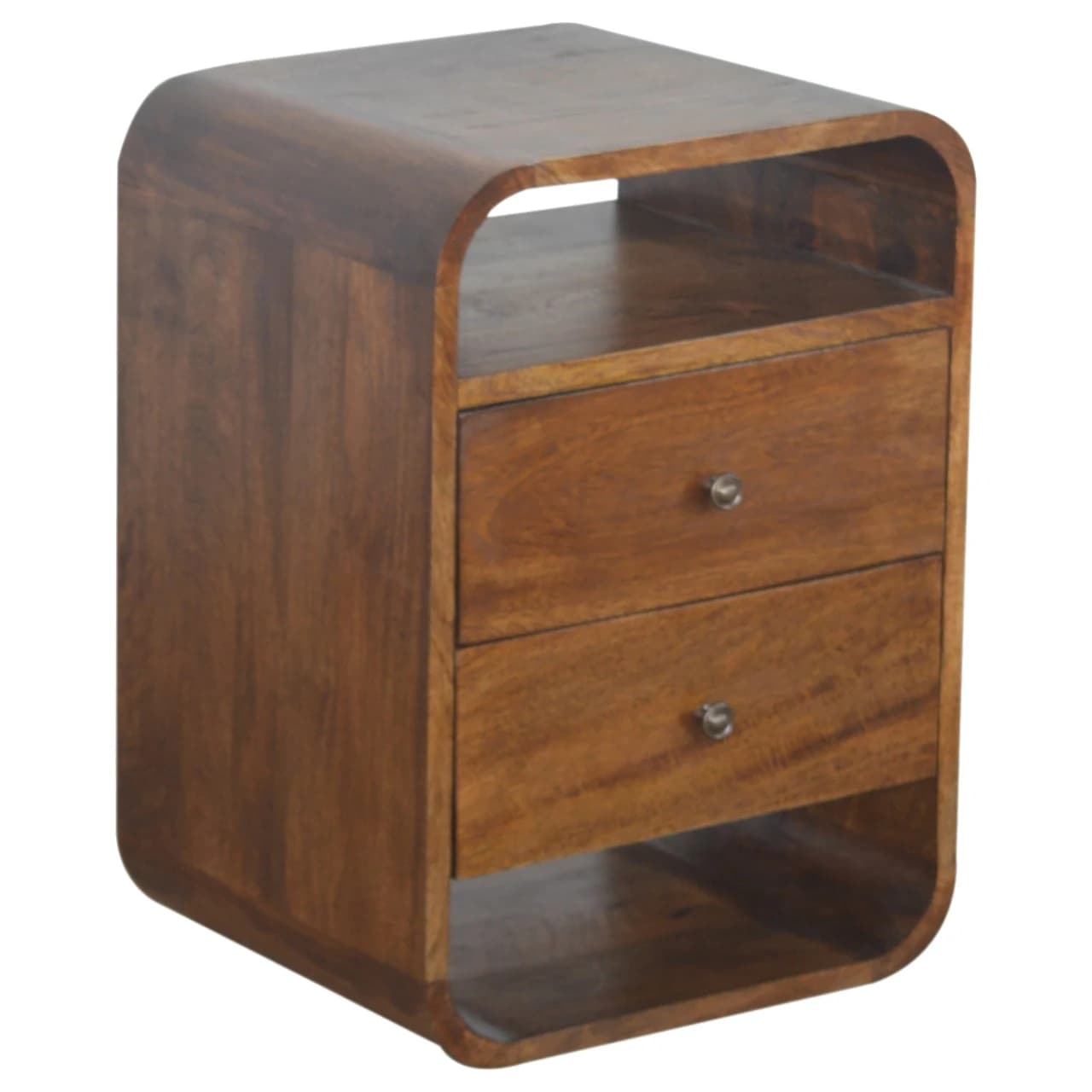 Chestnut Curve 2 Drawer Bedside - Bedside tables, photo 7 of 9