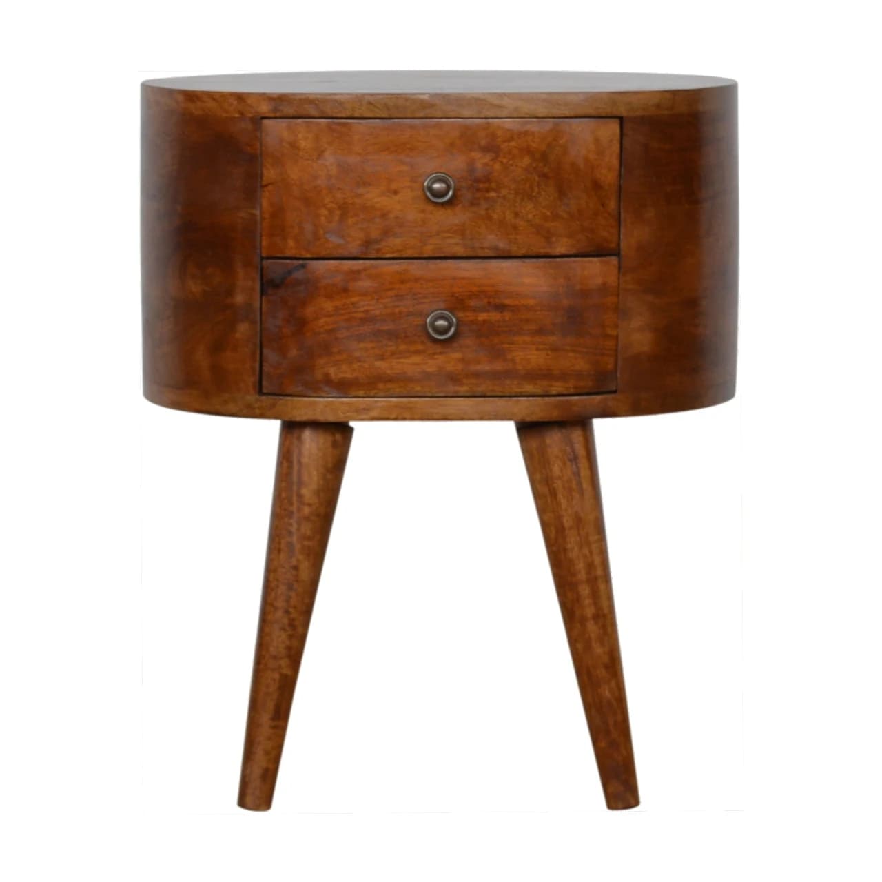 Chestnut Rounded Bedside Table - Bedside tables, photo 2 of 10