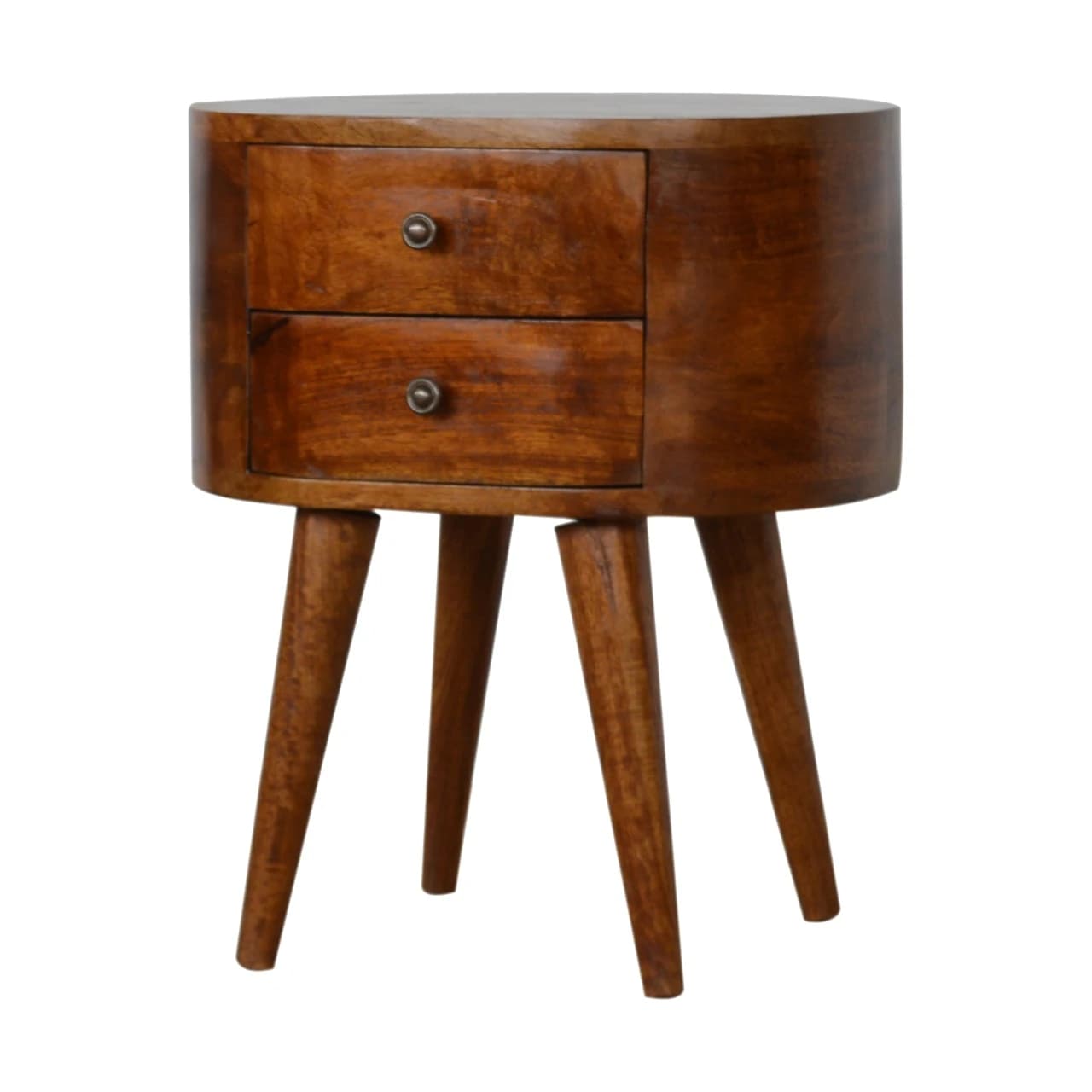Chestnut Rounded Bedside Table - Bedside tables, photo 3 of 10