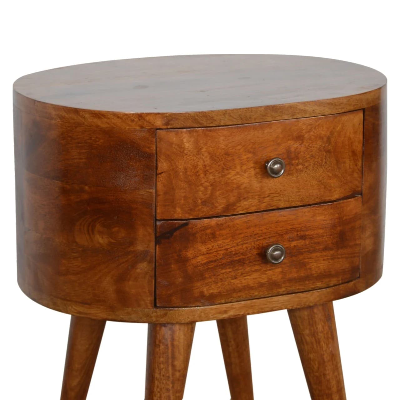 Chestnut Rounded Bedside Table - Bedside tables, photo 7 of 10