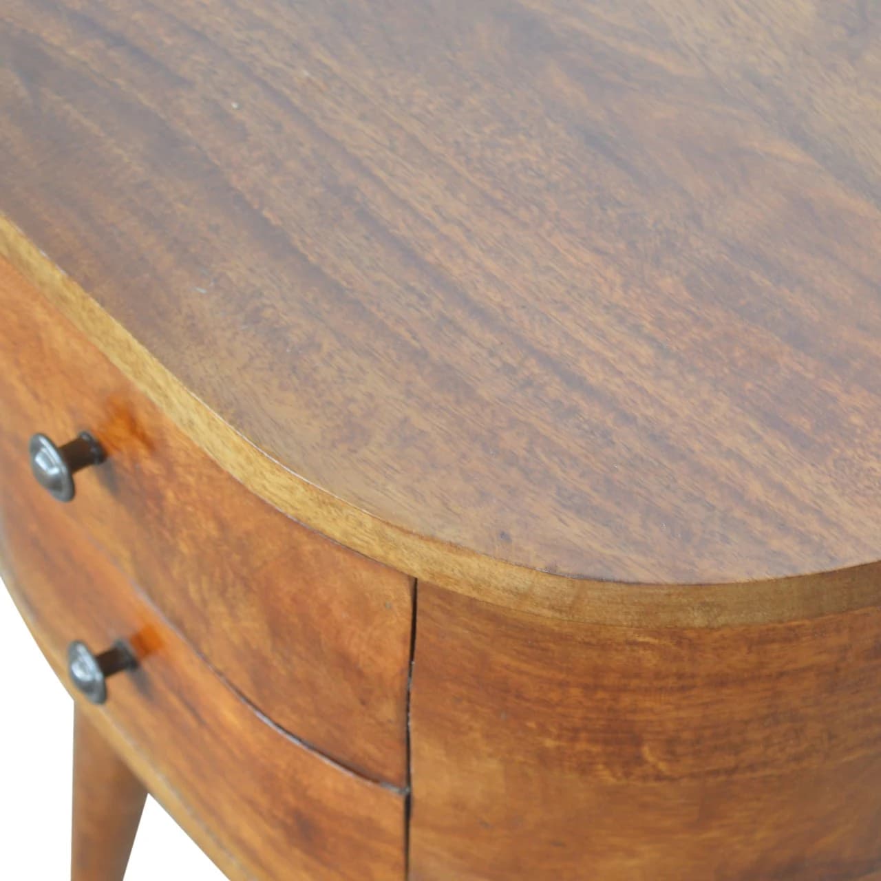 Chestnut Rounded Bedside Table - Bedside tables, photo 6 of 10