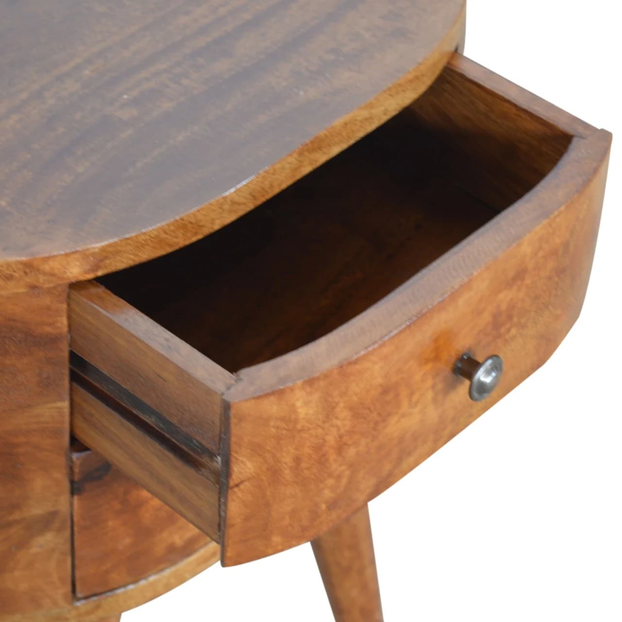 Chestnut Rounded Bedside Table - Bedside tables, photo 4 of 10