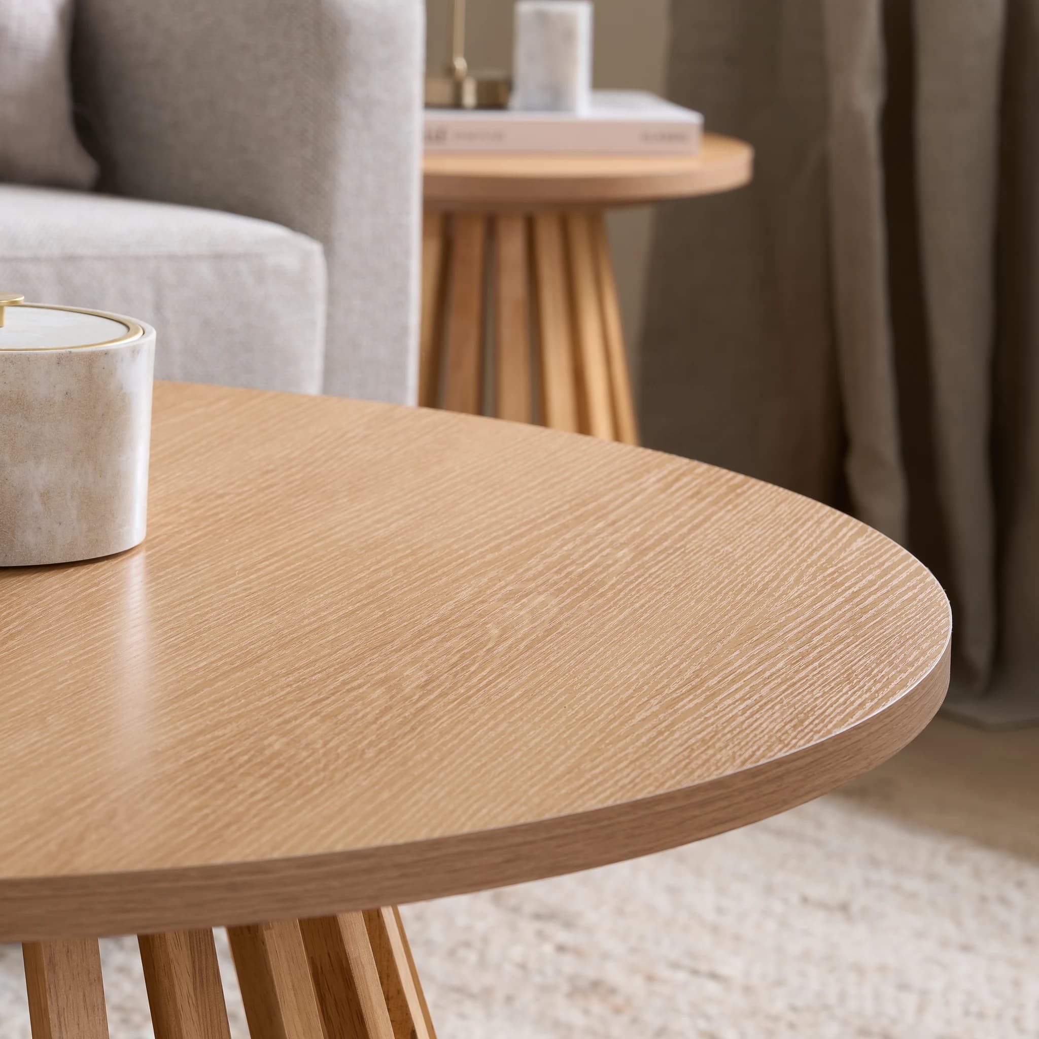 Kylo Round Slatted Coffee Table - Coffee tables, photo 9 of 10