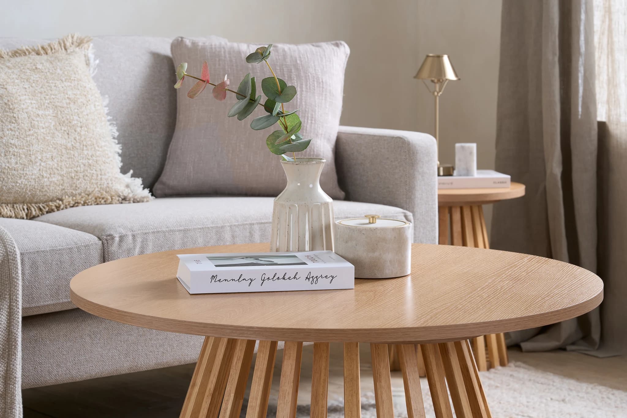 Kylo Round Slatted Coffee Table - Coffee tables, photo 6 of 10