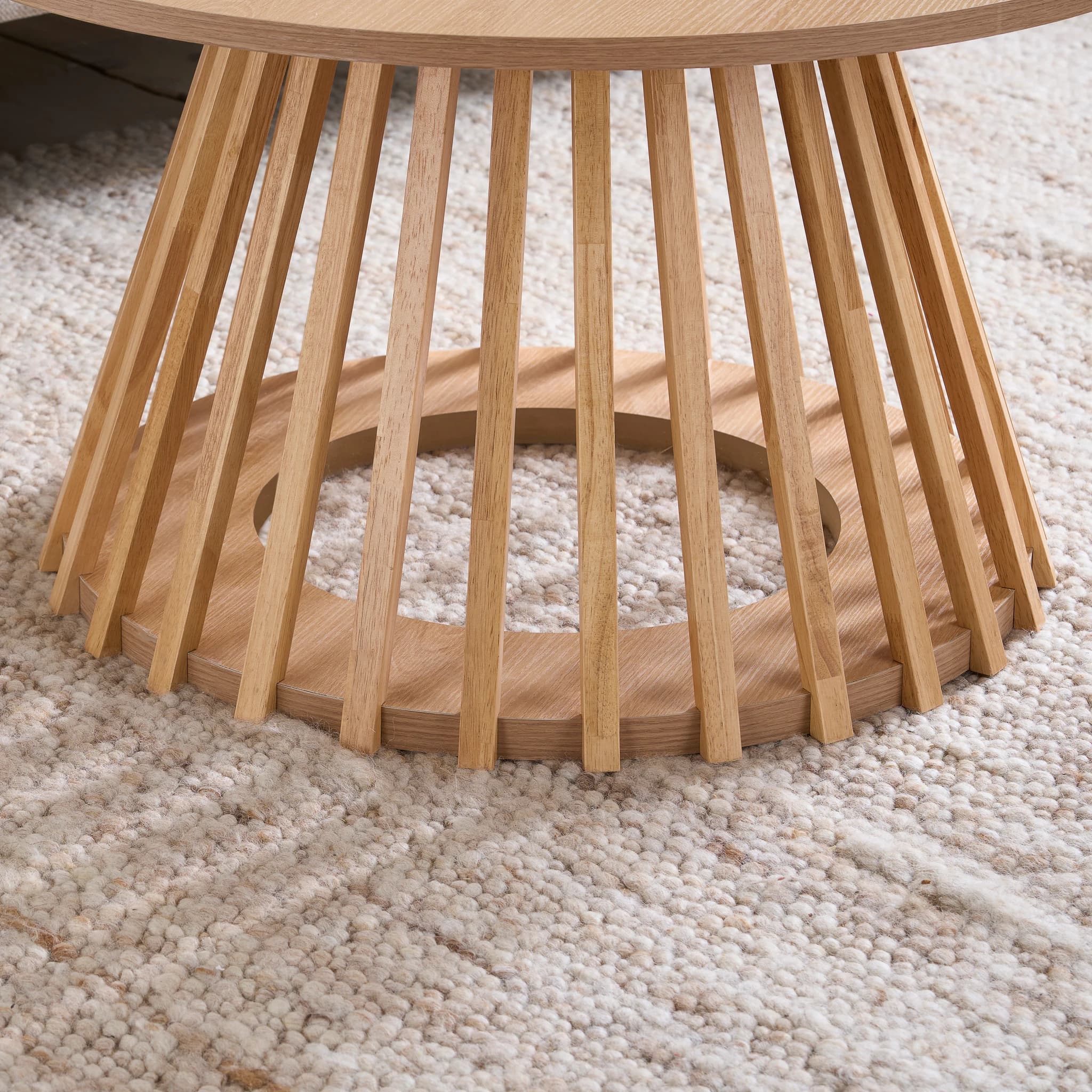 Kylo Round Slatted Coffee Table - Coffee tables, photo 10 of 10