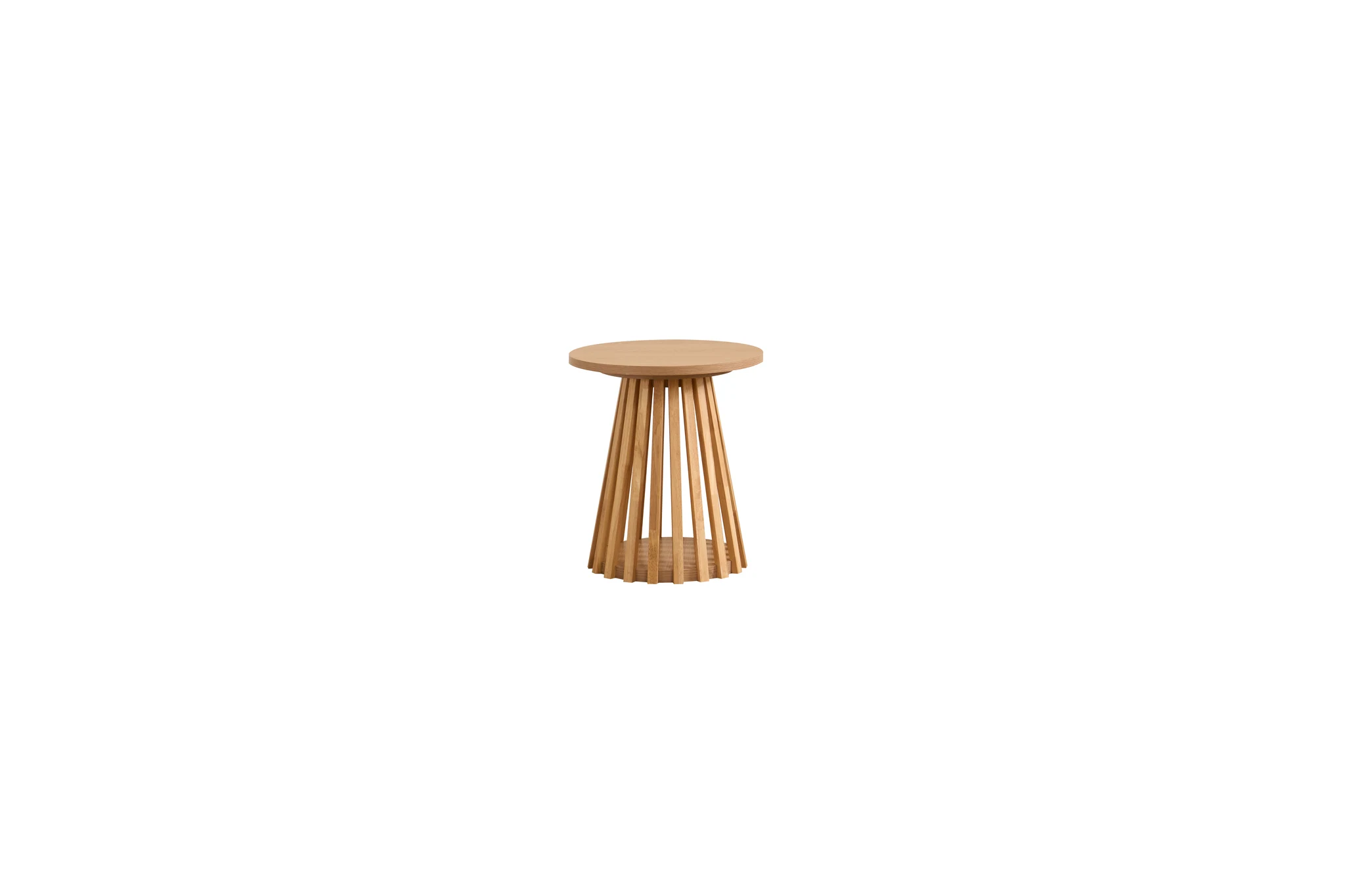 Kylo Round Slatted Lamp Table - Side tables, photo 3 of 9