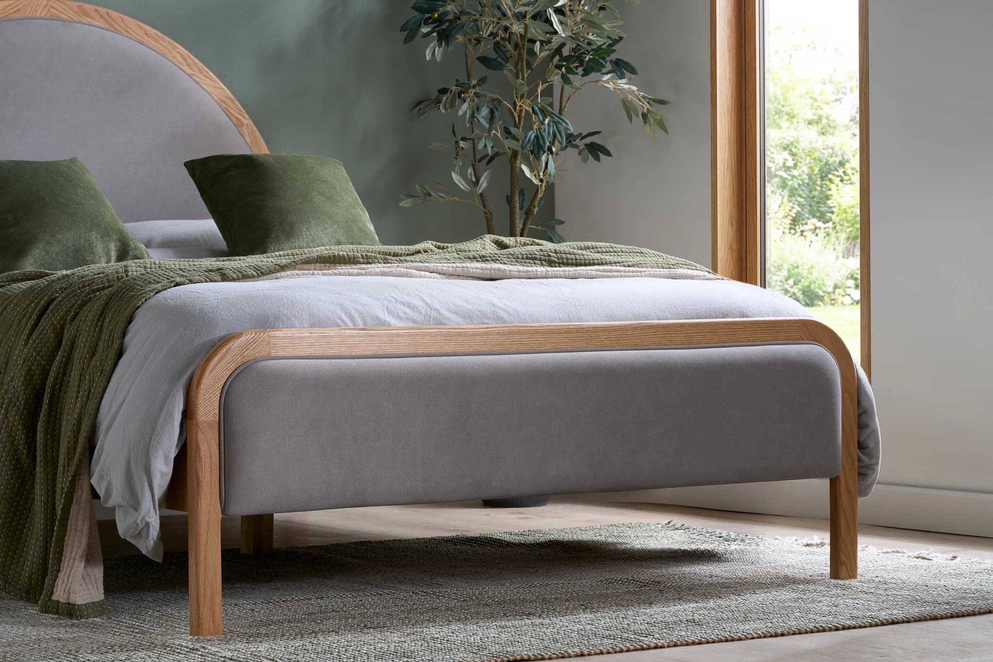 Liana Double Bed Oak - Beds & bed frames, photo 2 of 10